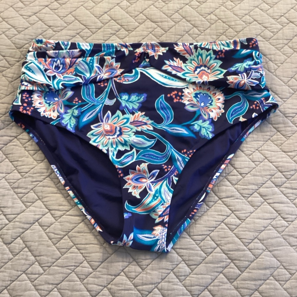Elemar 2piece Floral High-Neck Bikini Sz 14 - Picture 3 of 14